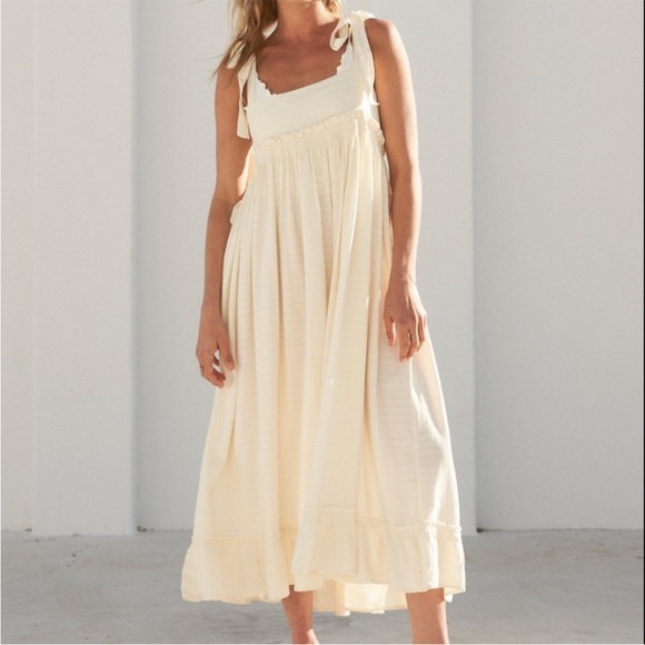 Free People Boho Suspender Jumper Overall Skirt/ Dress S - Picture 5 of 16